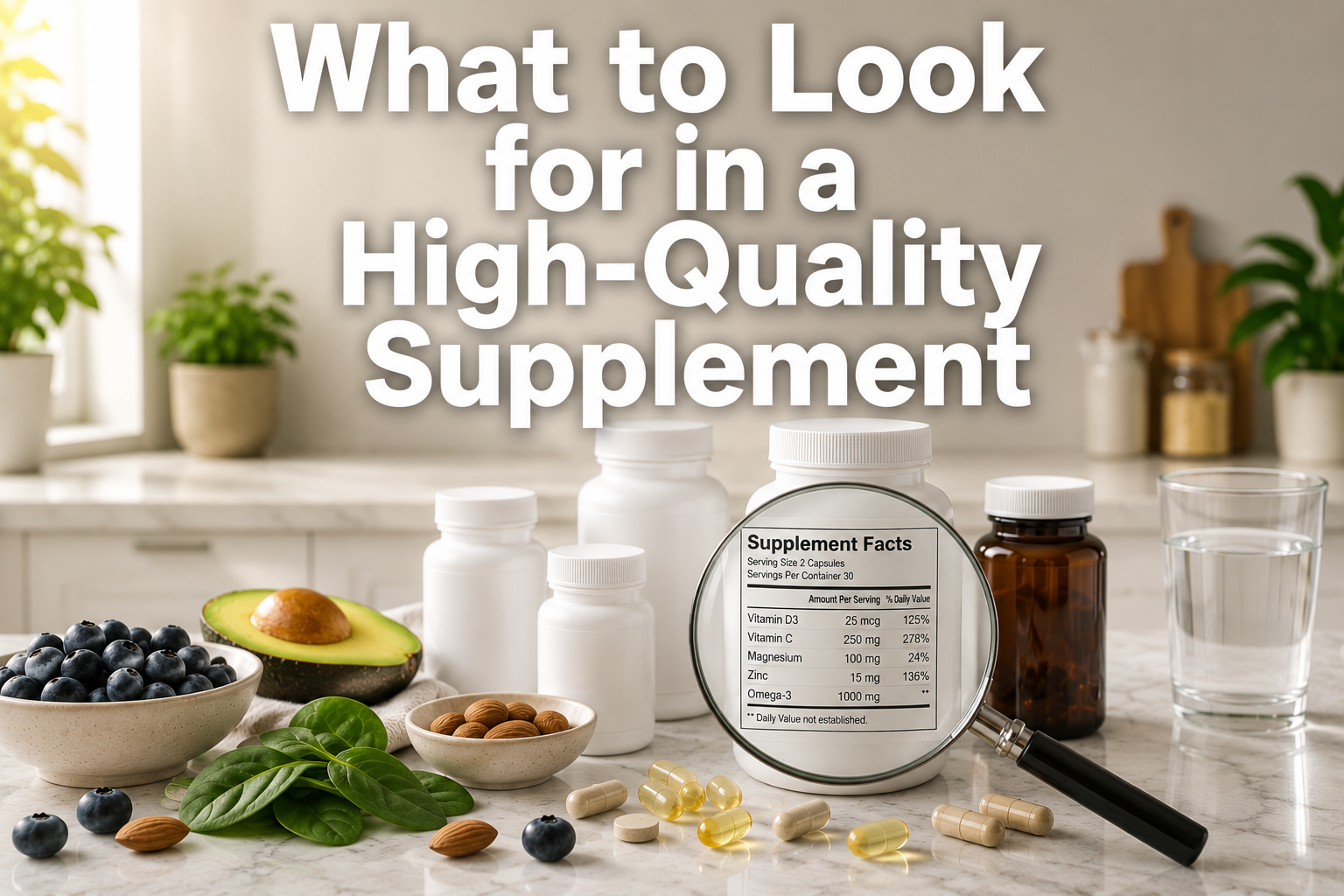 What to Look for in a High-Quality Supplement