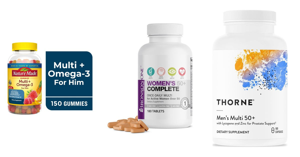 Men's 50+ vs Women's 50+ vs For Her and For Him Multivitamins: What 8 Labels Print