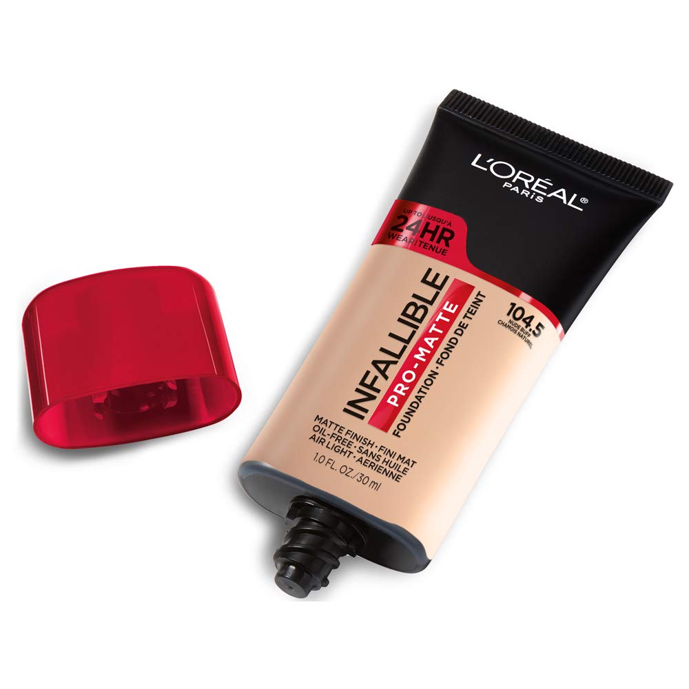L'Oréal Paris Infallible Pro-Matte Foundation 104.5 Nude Buff 1.0 fl oz (30 ml) — product image 3