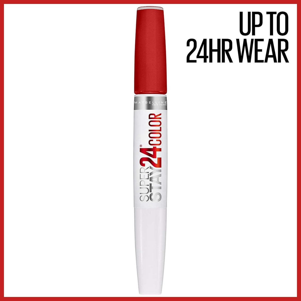 Maybelline New York Super Stay 24 Color Keep It Red 0.077 fl oz (2.3 ml) + 0.063 oz (1.8 g) — product image 2
