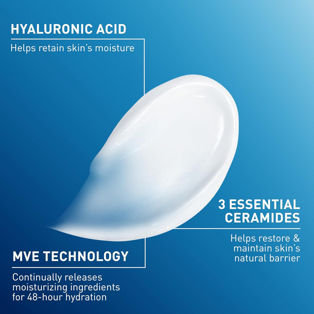 CeraVe Moisturizing Cream For Normal to Dry Skin 8 fl oz (236 ml) — product image 3