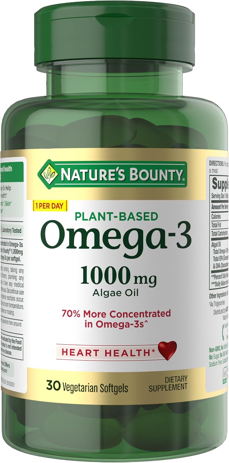 Nature's Bounty Plant-Based Omega-3 1000 mg 30 Softgels — product image 1