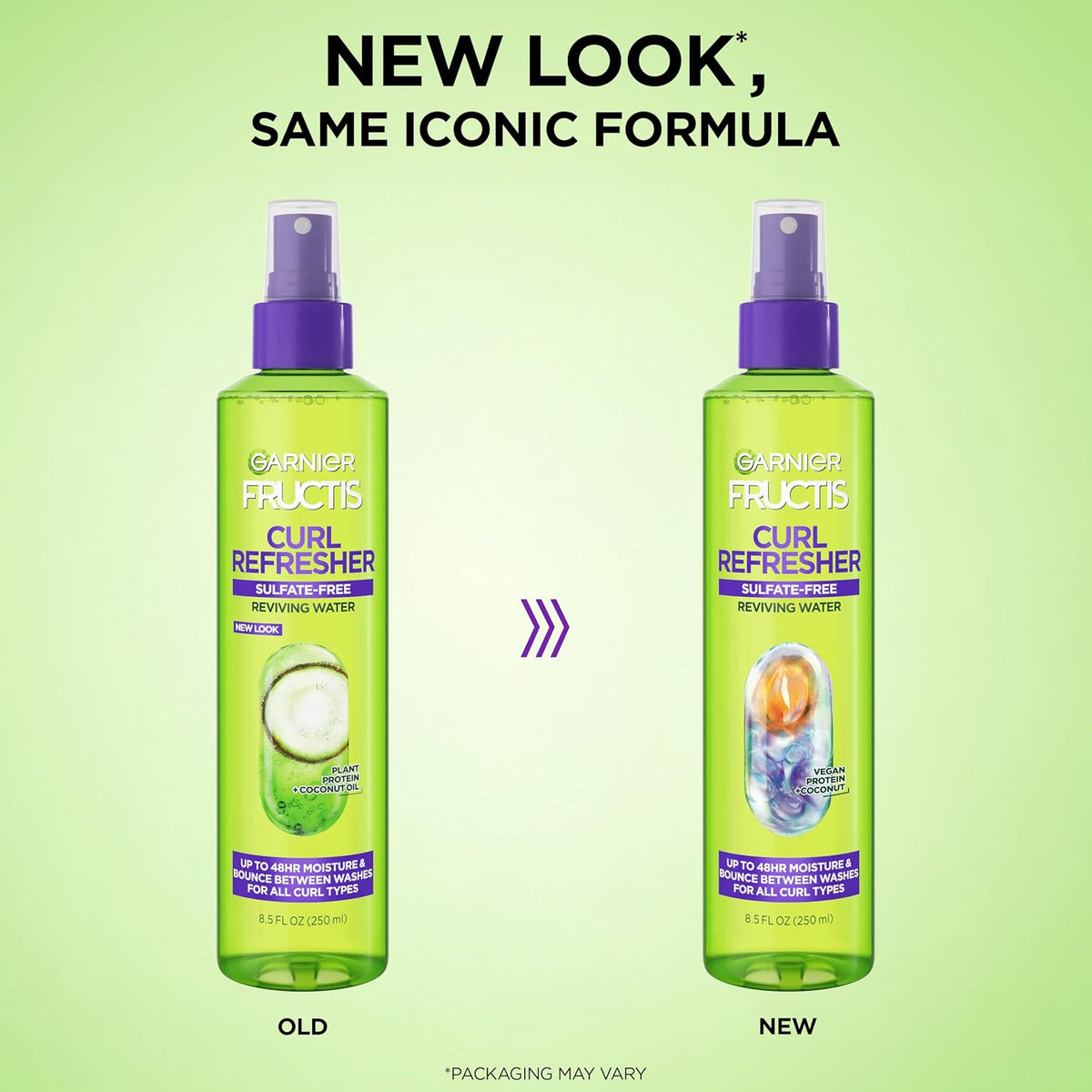 Garnier Fructis Curl Refresher Sulfate-Free Reviving Water Spray 8.5 fl oz (250 ml) (Pack of 2) — product image 3