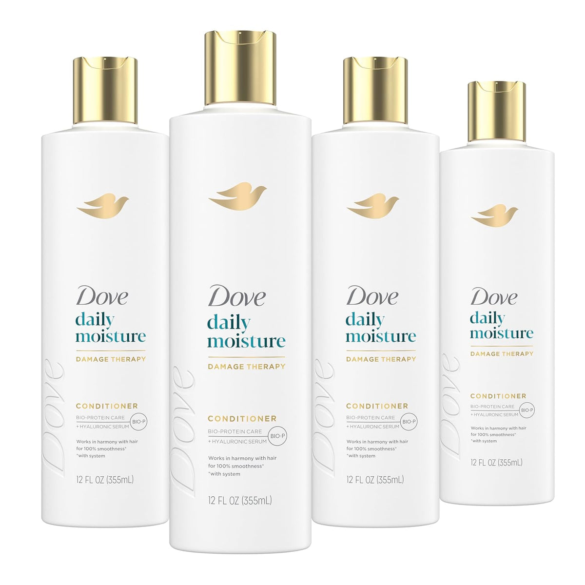 Dove Daily Moisture Damage Therapy Conditioner 12 fl oz (355mL) (Pack of 4) — product image 1