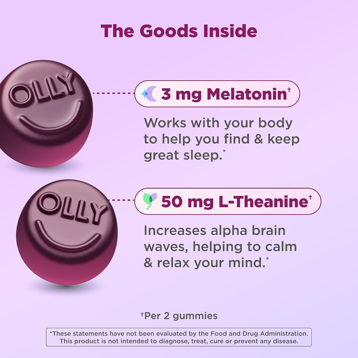 OLLY Sleep 3 mg per Serving 90 Gummies — product image 3