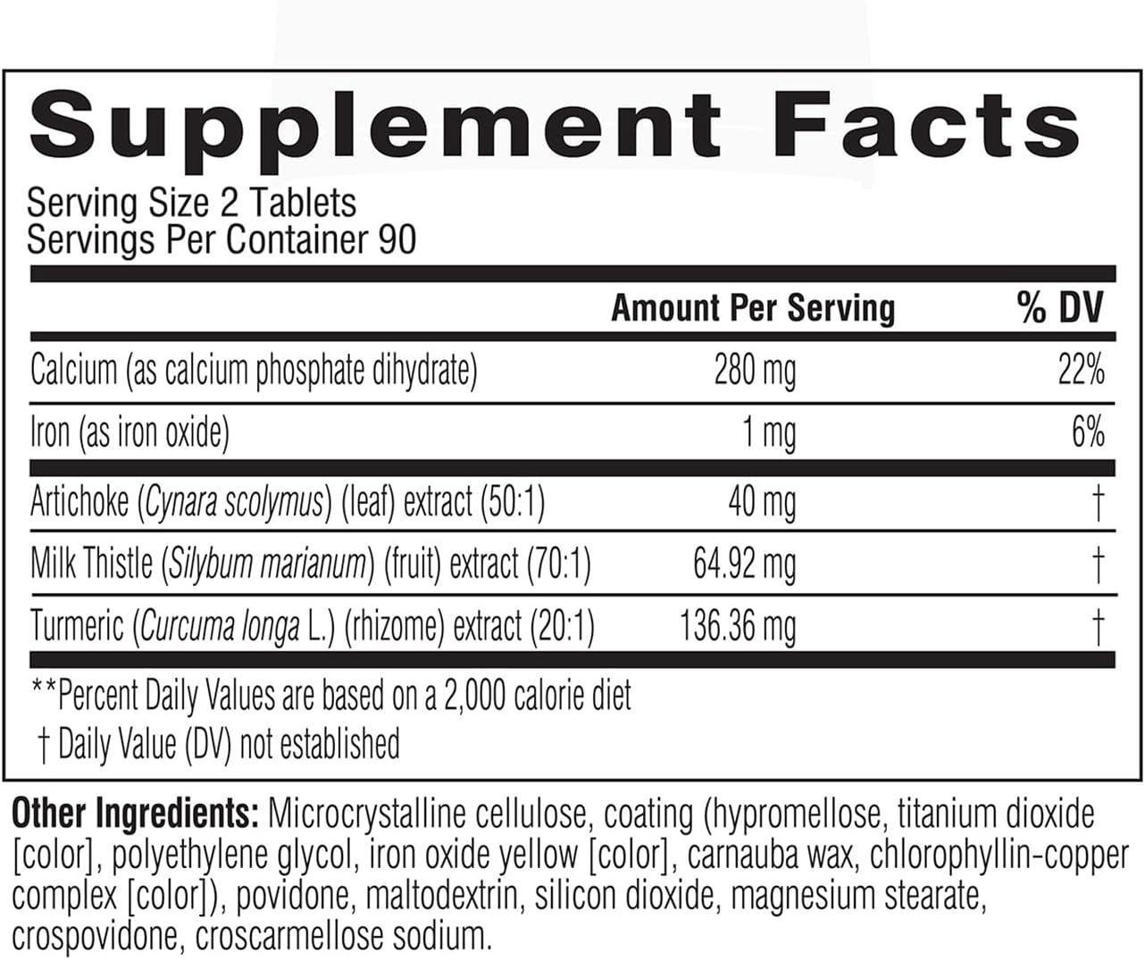 Swisse Milk Thistle with Turmeric & Artichoke 180 Tablets