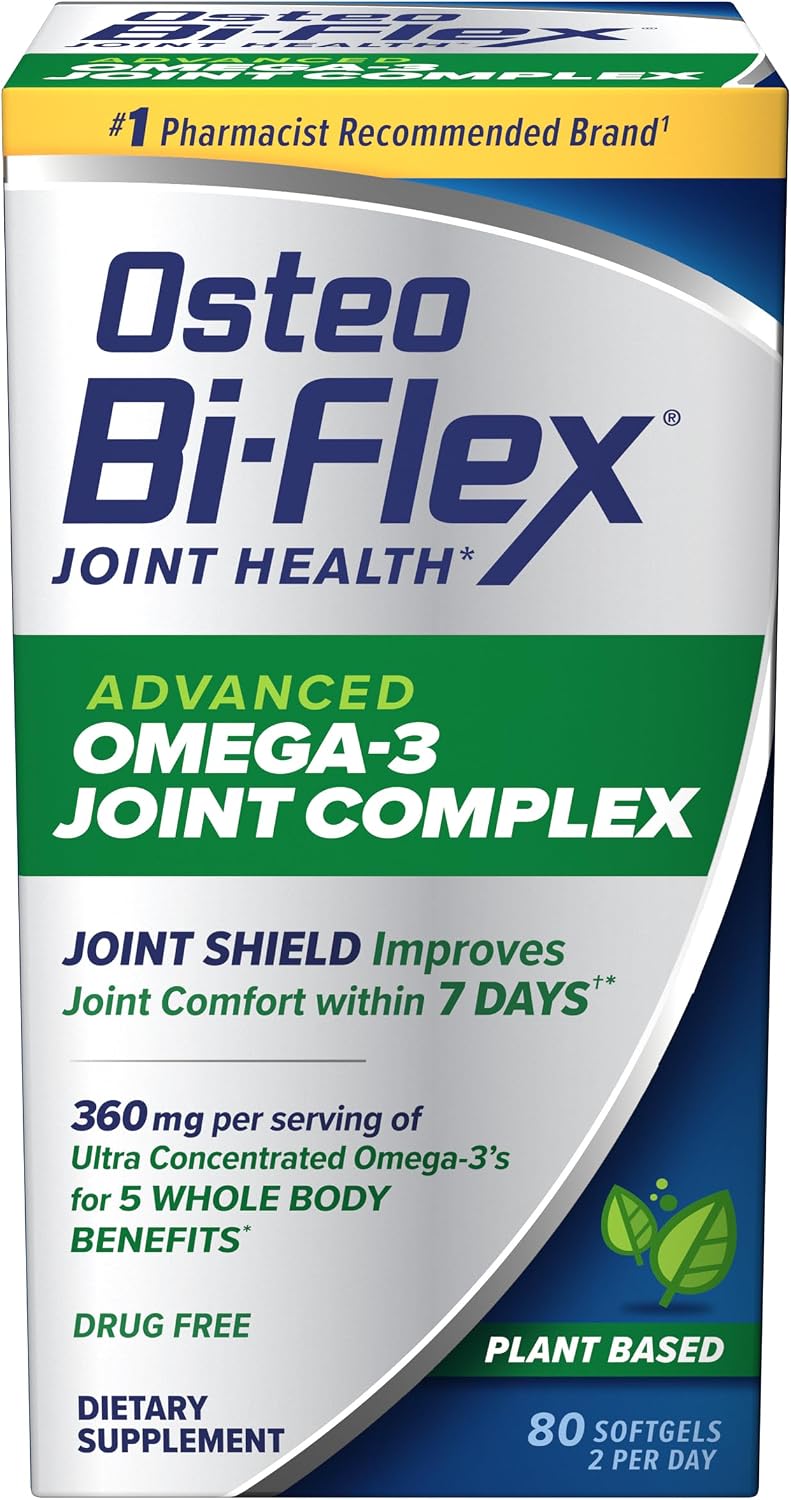 Osteo Bi-flex Joint Health Advanced Omega-3 Joint Complex 360 mg 80 Softgels — product image 1