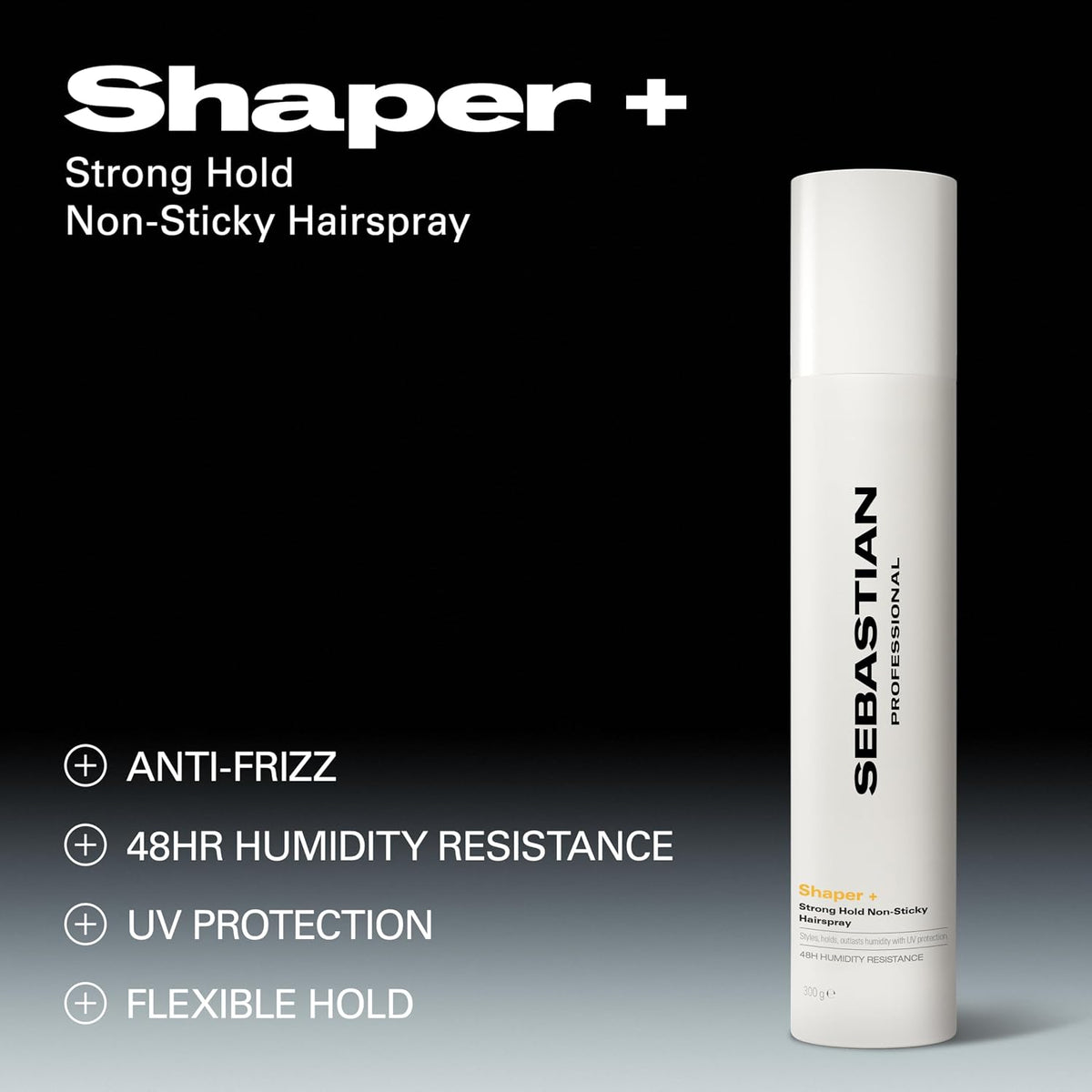 Sebastian Professional Shaper Plus+ Strong Hold Non-Sticky Hairspray 300 g — product image 3