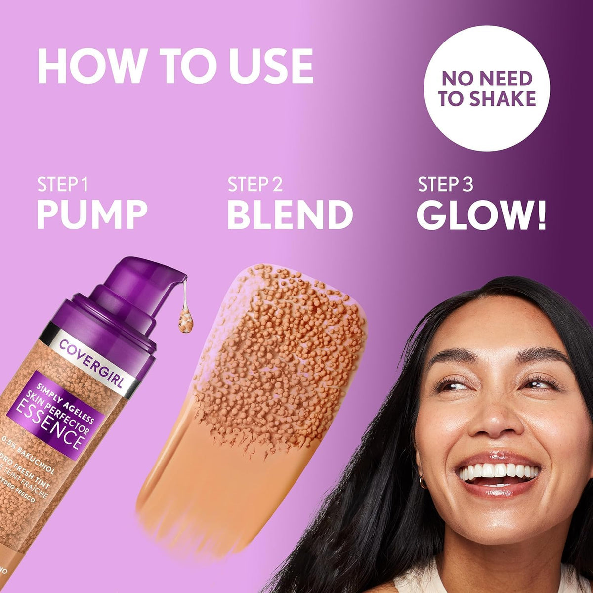 COVERGIRL Simply Ageless Skin Perfector Essence 65 Tan-Rich 1 fl oz (30 ml) — product image 3