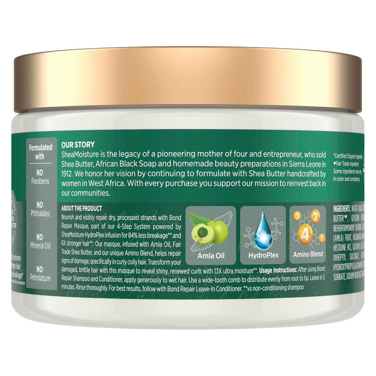 SheaMoisture Amla Oil Bond Repair Masque 11 oz (311 g) — product image 2