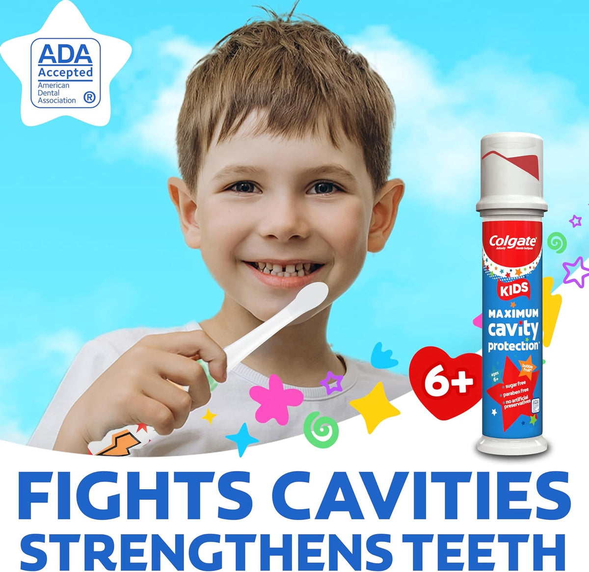 Colgate Kids Cavity Protection Toothpaste Bubble Fruit 4.4 oz (Pack of 6) — product image 3