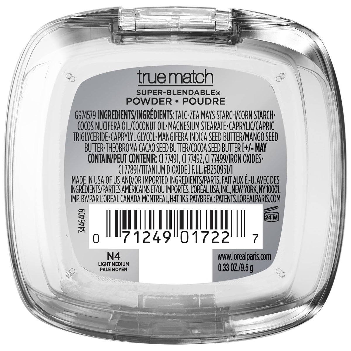 L'Oréal Paris True Match Super-Blendable Powder N4 Light Medium 0.33 oz (9.5 g) — product image 3