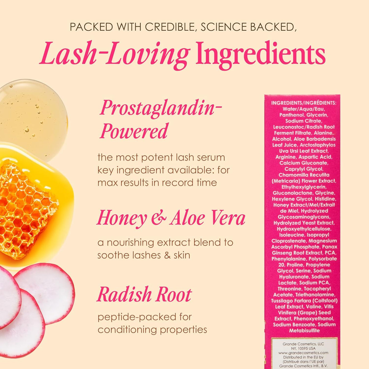 Grande Cosmetics GrandeLASH-MD Lash Enhancing Serum Clear Travel Size 0.03 fl oz (1 ml) — product image 3
