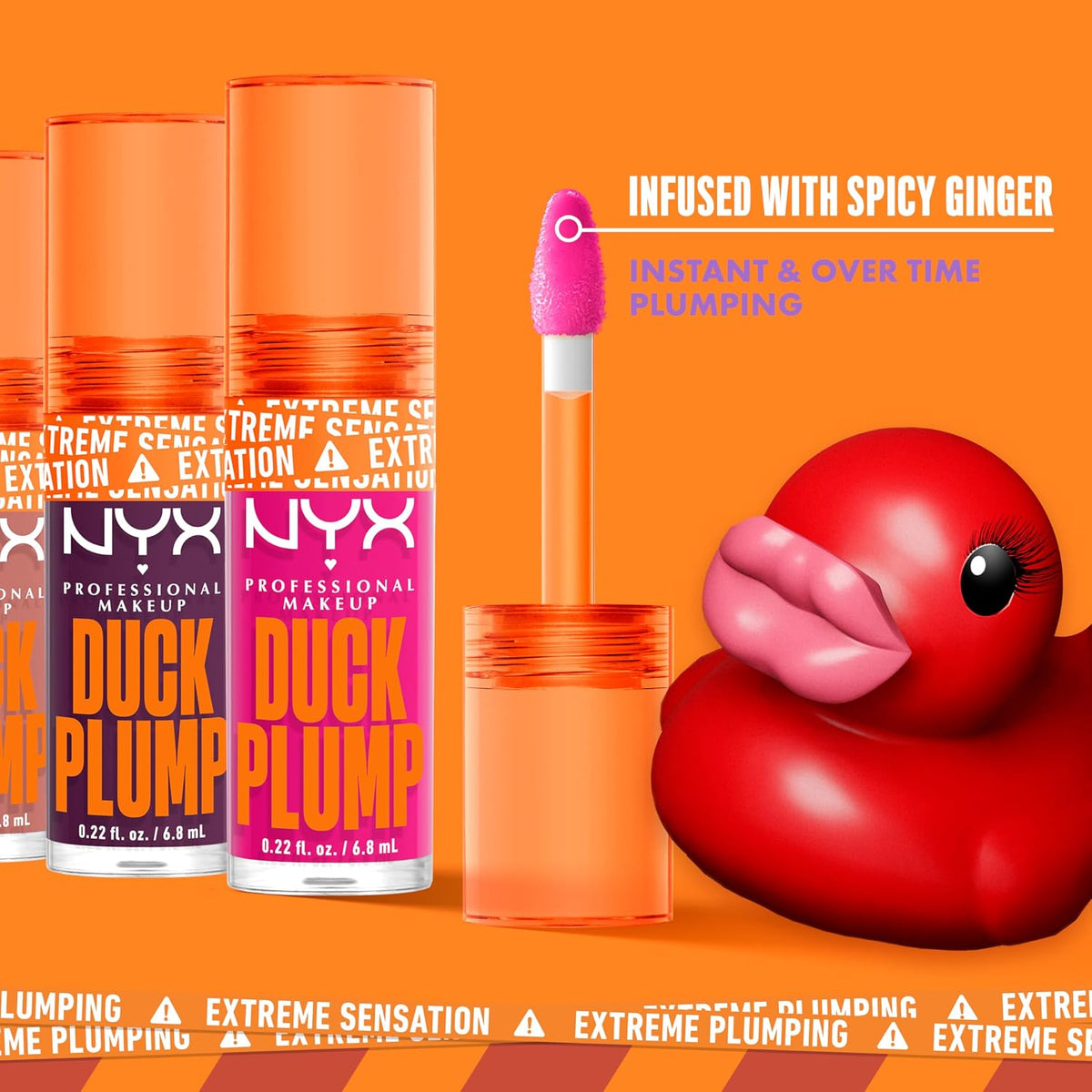 NYX Professional Makeup Duck Plump Extreme Sensation Lip Gloss 03 Nude Swings 0.22 fl oz (6.8 ml) — product image 3