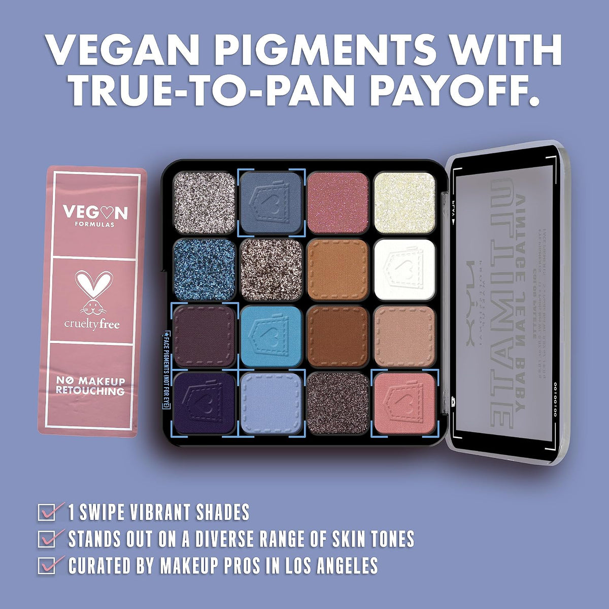 NYX Professional Makeup Ultimate Color Palette Vintage Jean Baby 0.32 oz (16 x 0.02 oz) — product image 2
