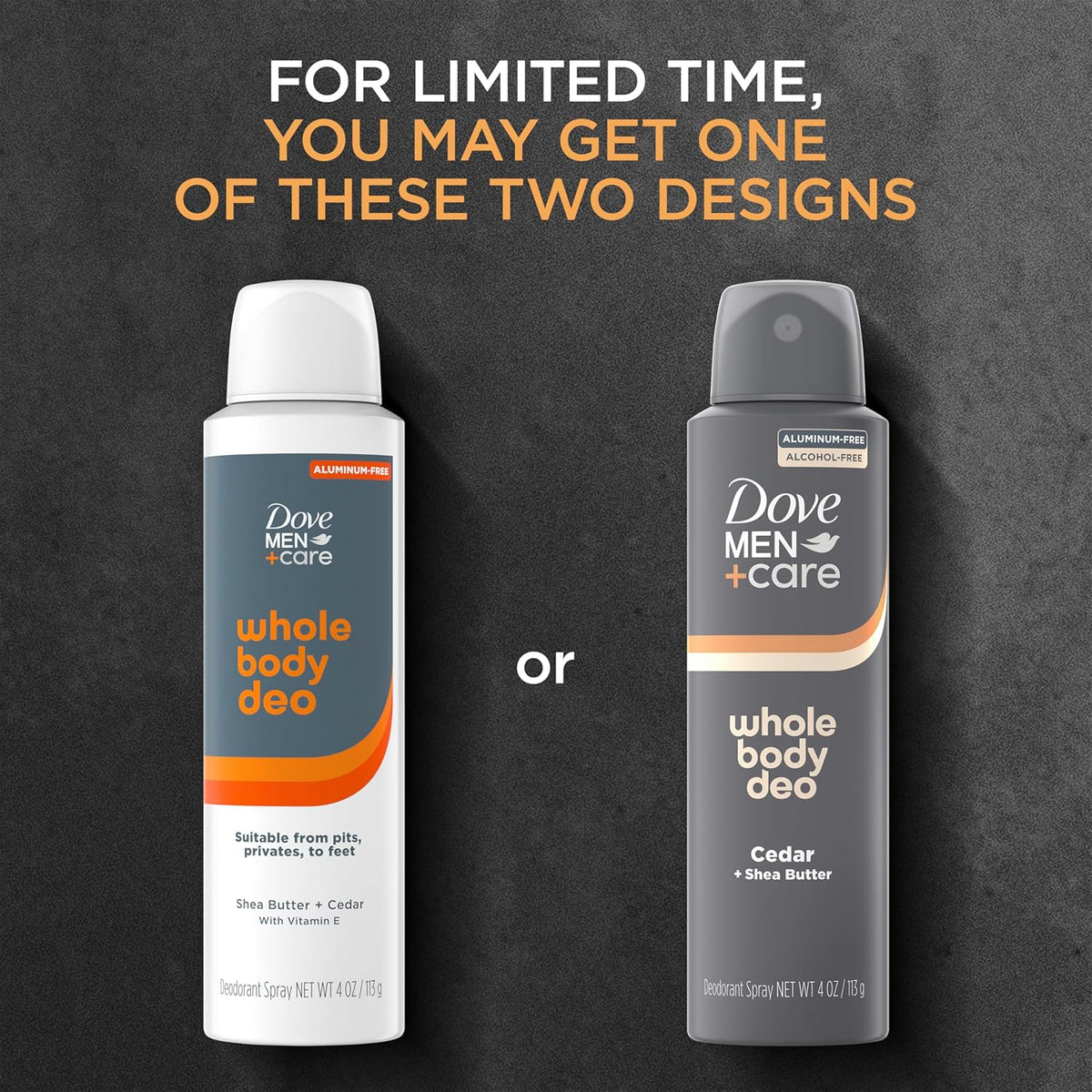 Dove Men+Care Whole Body Deo Cedar + Shea Butter Deodorant Spray 4 oz (113 g) — product image 4