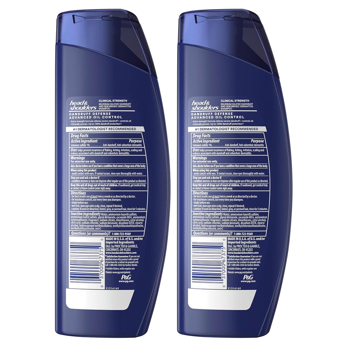 Head & Shoulders Clinical Strength Advanced Oil Control Shampoo 13.5 fl oz (Pack of 2) — product image 2