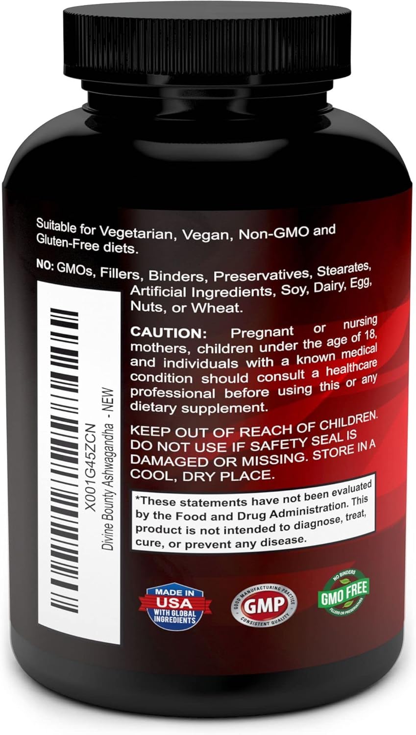 ashwagandha capsules close up product