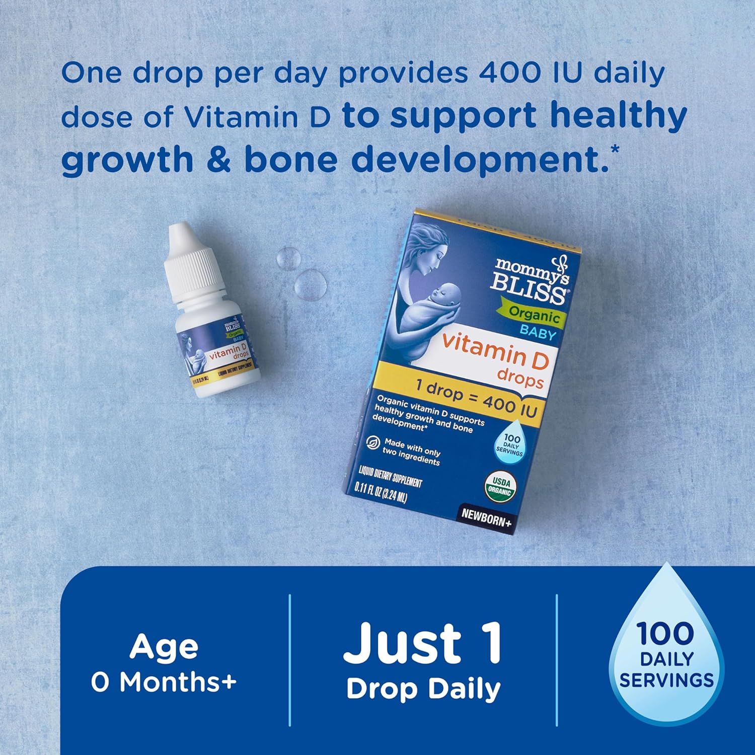 organic vitamin D liquid drops infant wellness product