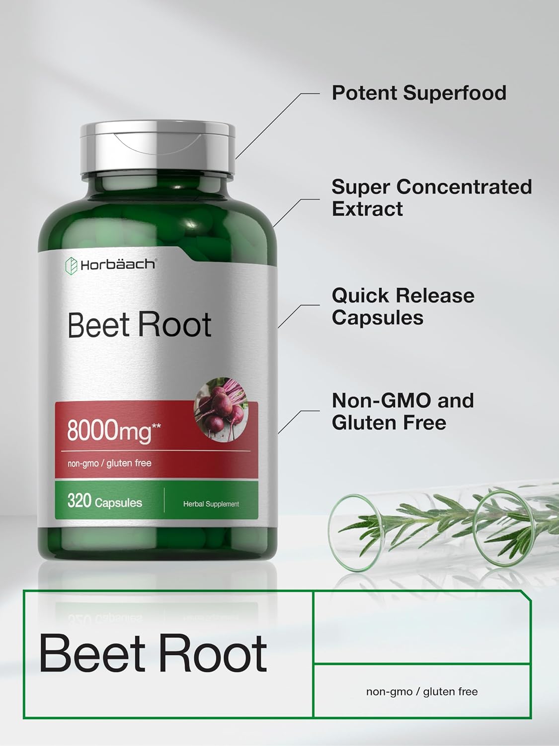beet root capsules close up product
