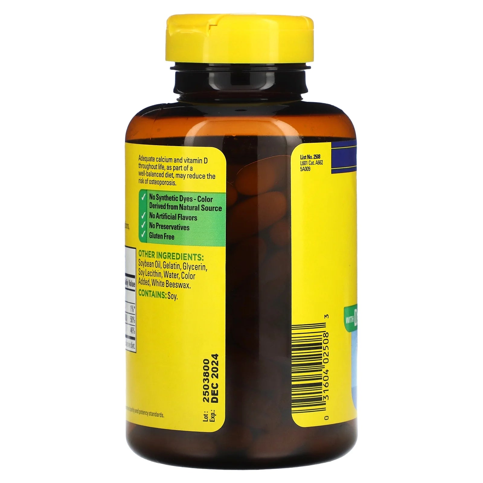 Nature Made calcium plus vitamin D3 for strong bones and teeth
