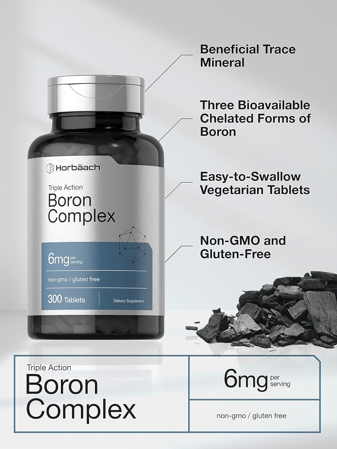 triple boron tablets close up product