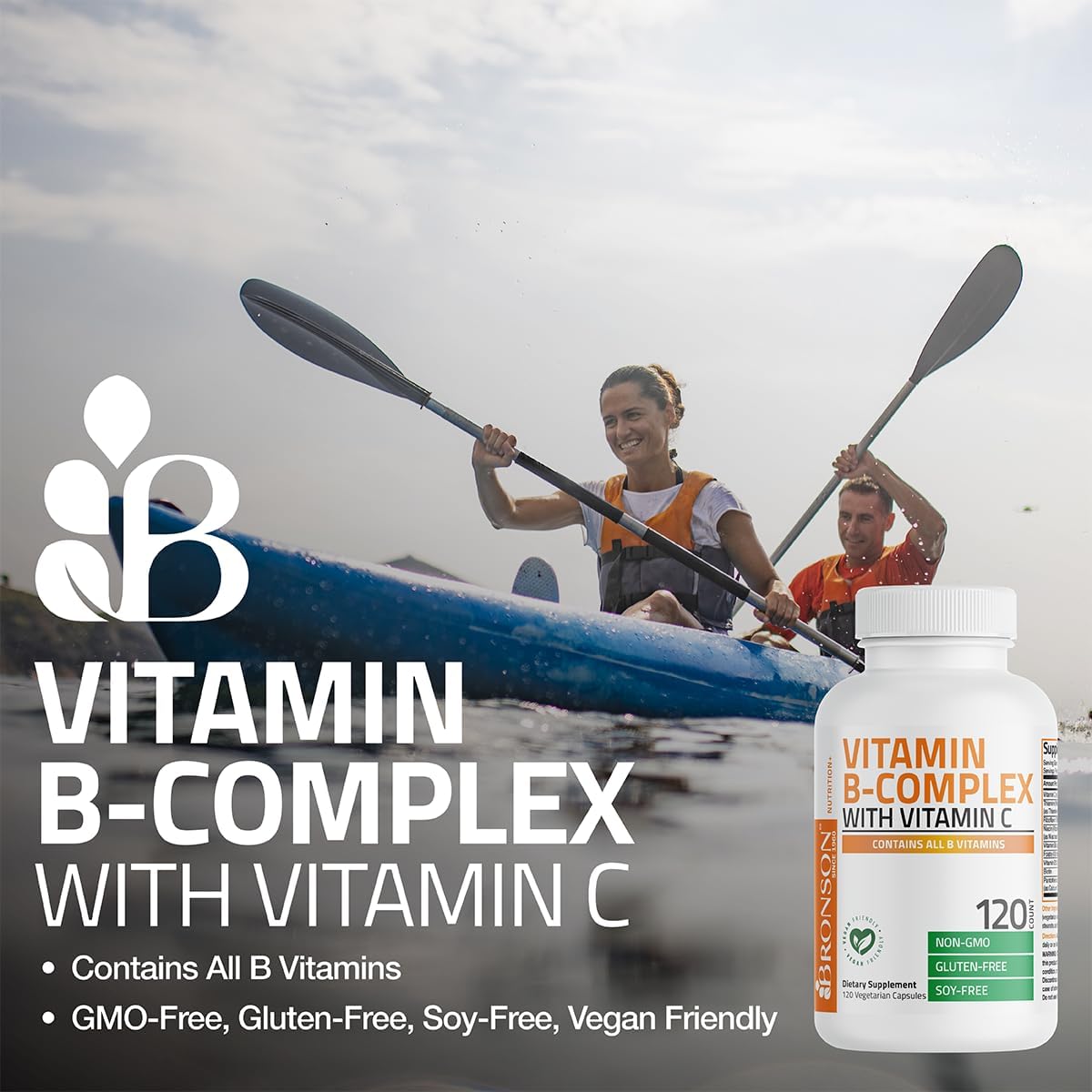 Bronson B complex capsules front label