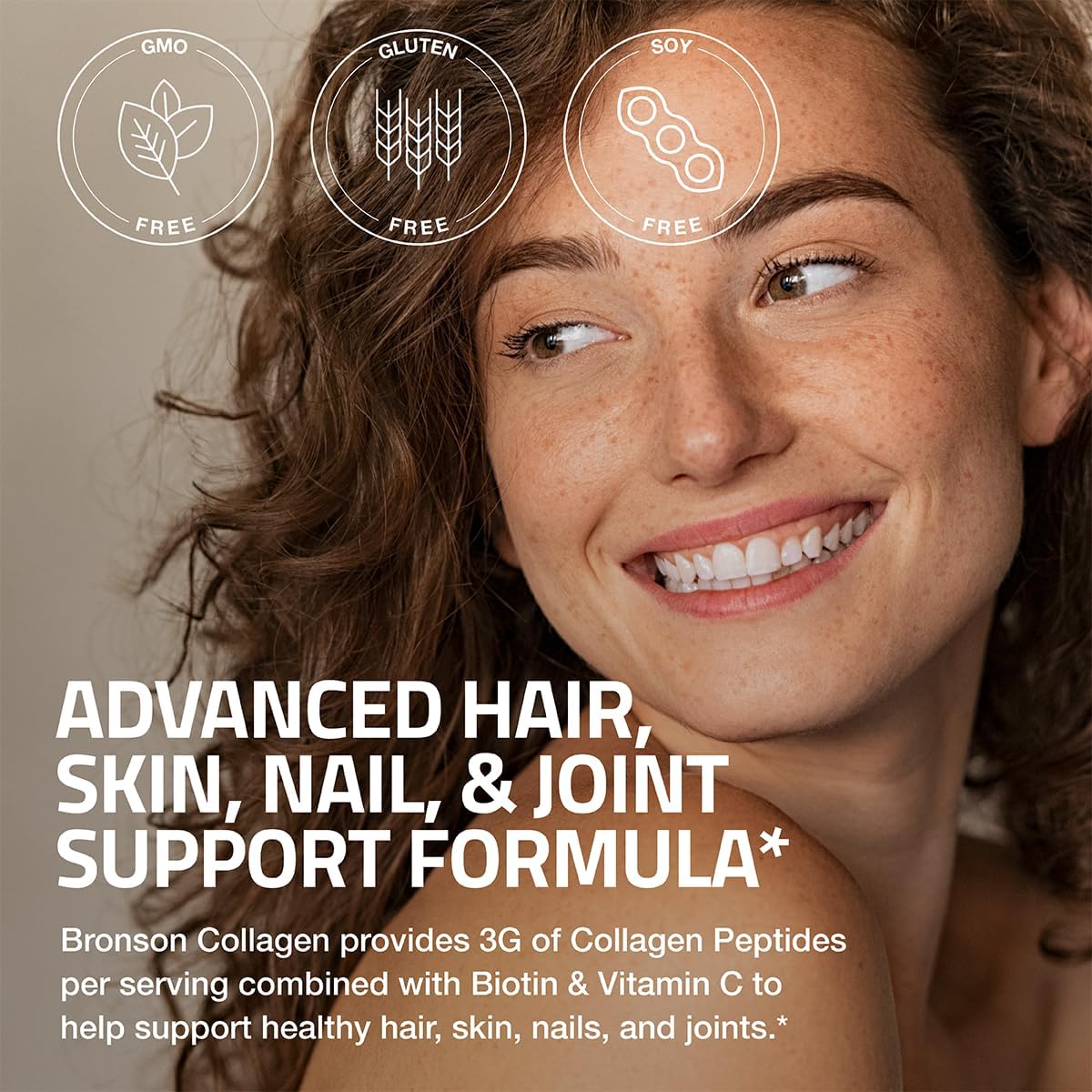 Bronson collagen tablets front label