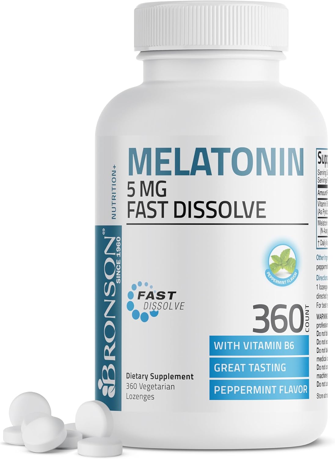 bronson melatonin 10mg fast dissolve tablets 360 count