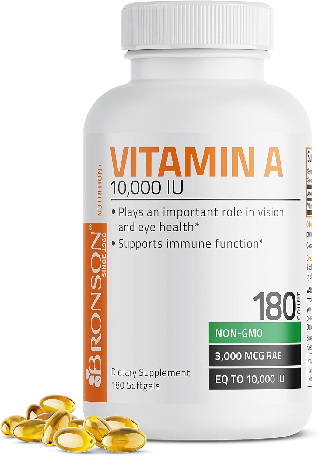 Bronson vitamin E 400 IU softgels bottle