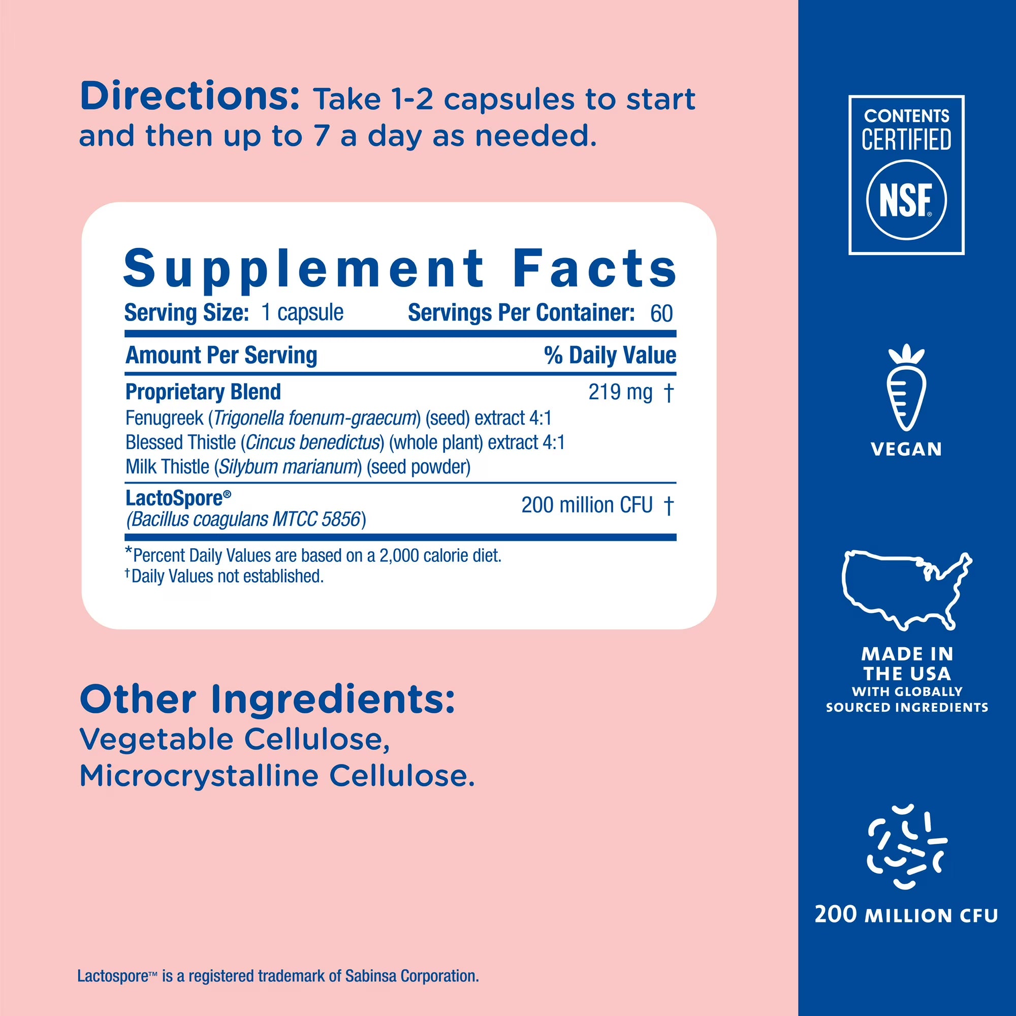 Mommy’s Bliss Postnatal Wellness Capsules 60 Count