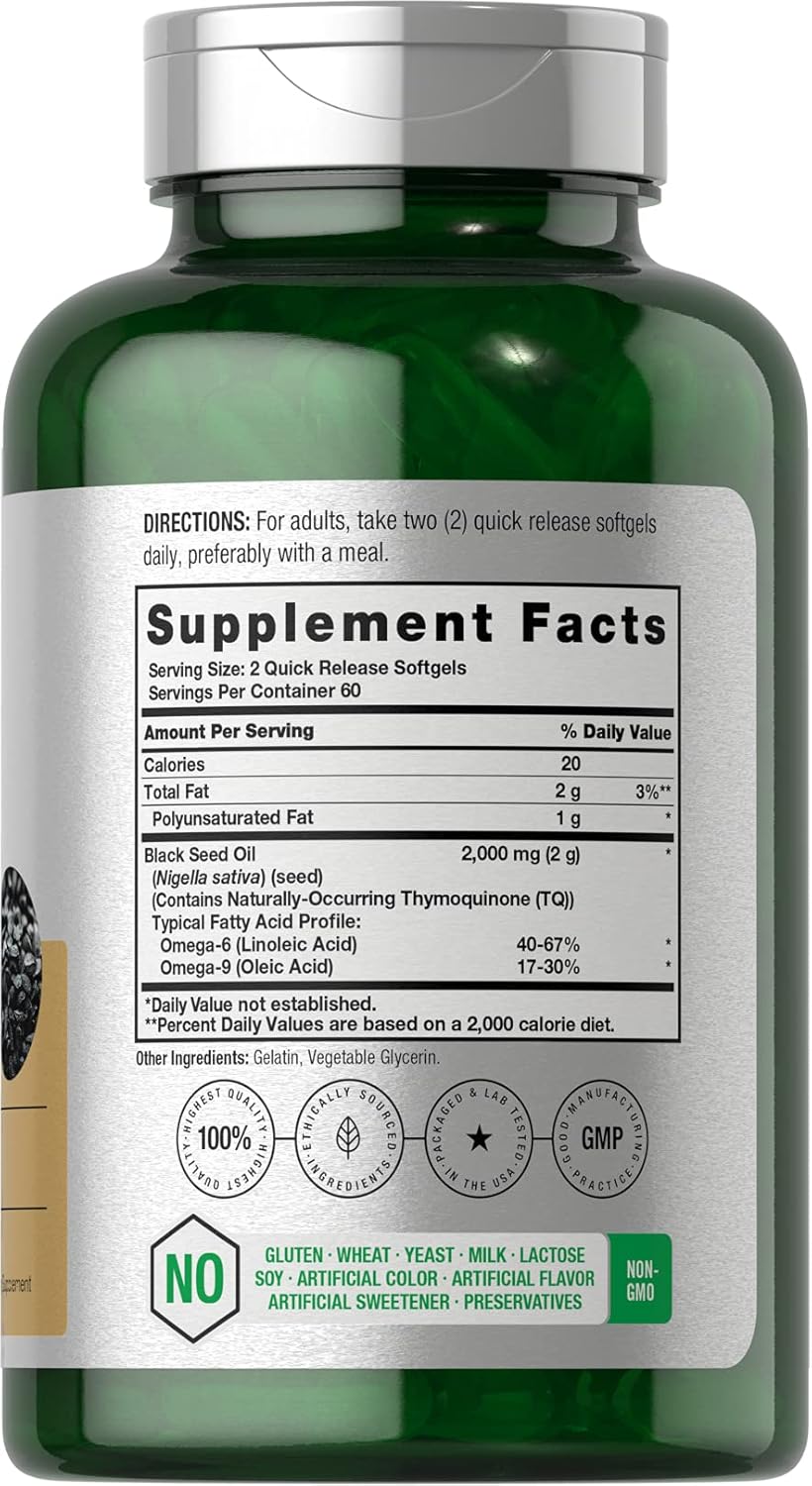 cold pressed black seed oil omega softgel supplement