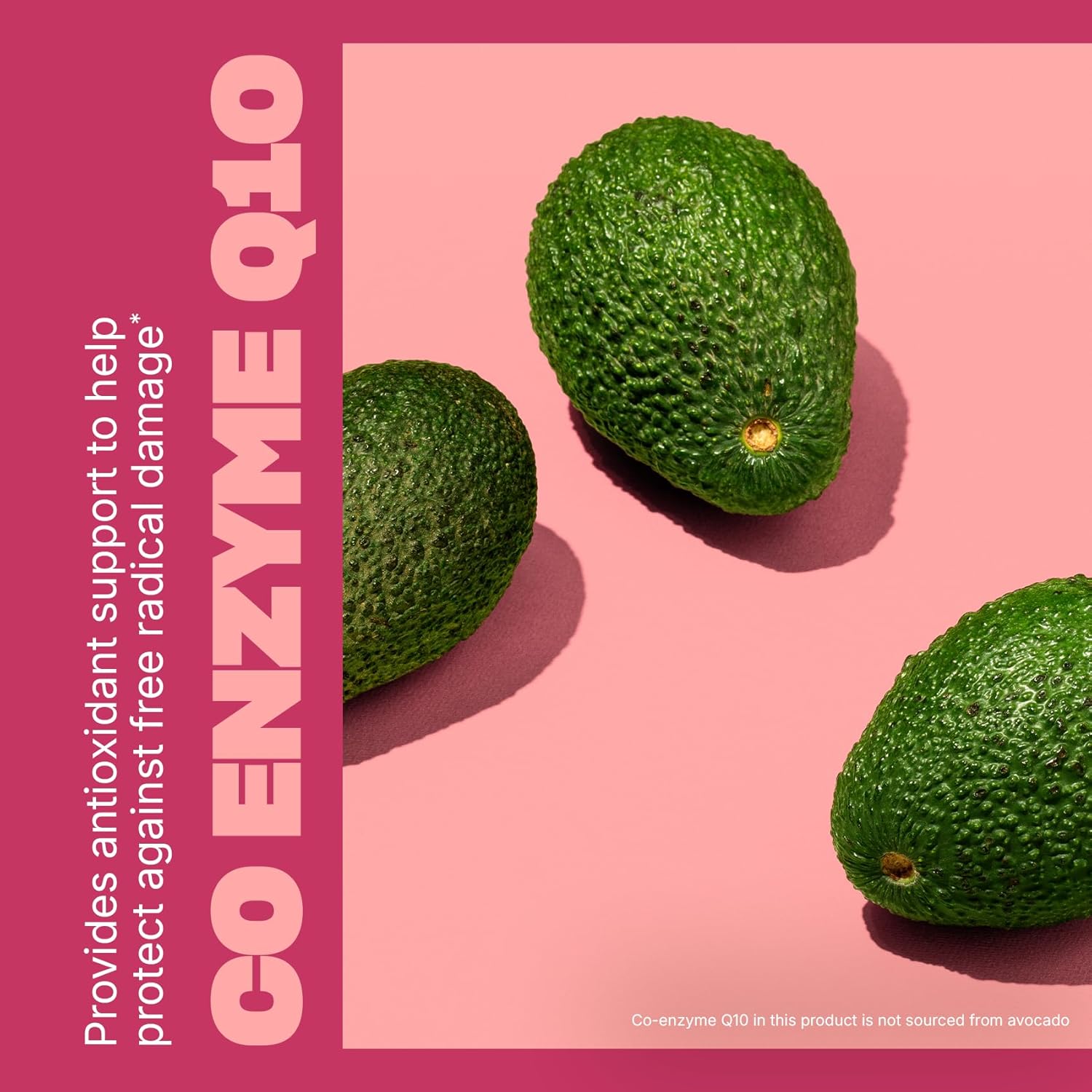 CoQ10 antioxidant softgel supplement product