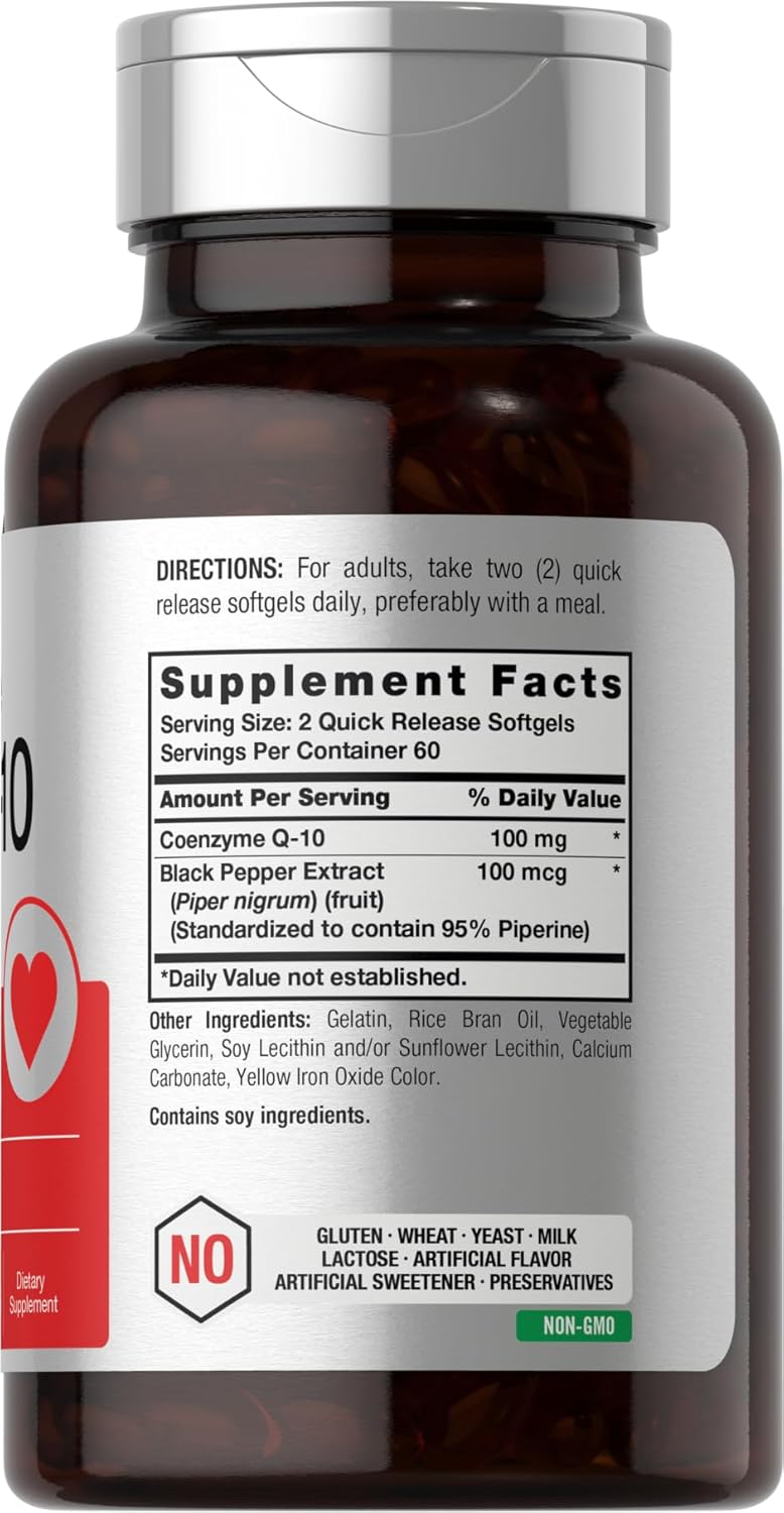 CoQ10 softgel supplement daily wellness product