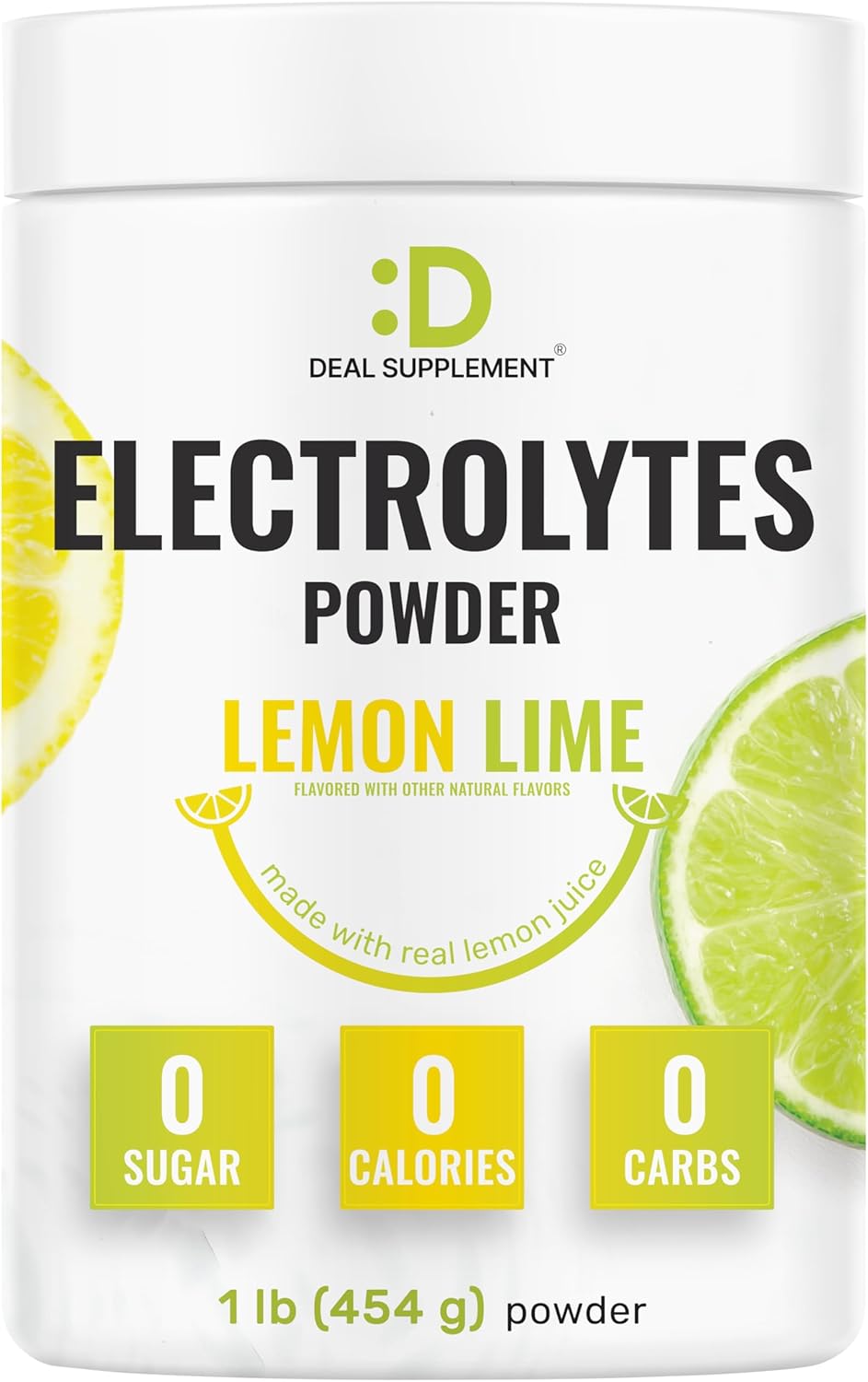 Deal Supplement electrolytes powder lemon lime 1lb bottle