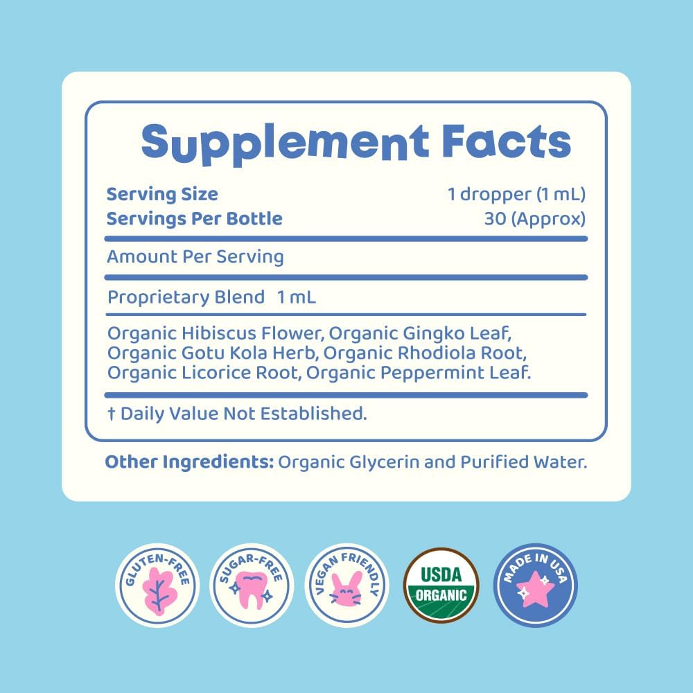 herbal wellness liquid drops for kids vanilla flavor