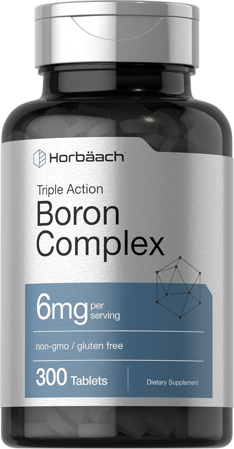 Horbaach triple boron complex 6mg 300 tablets bottle