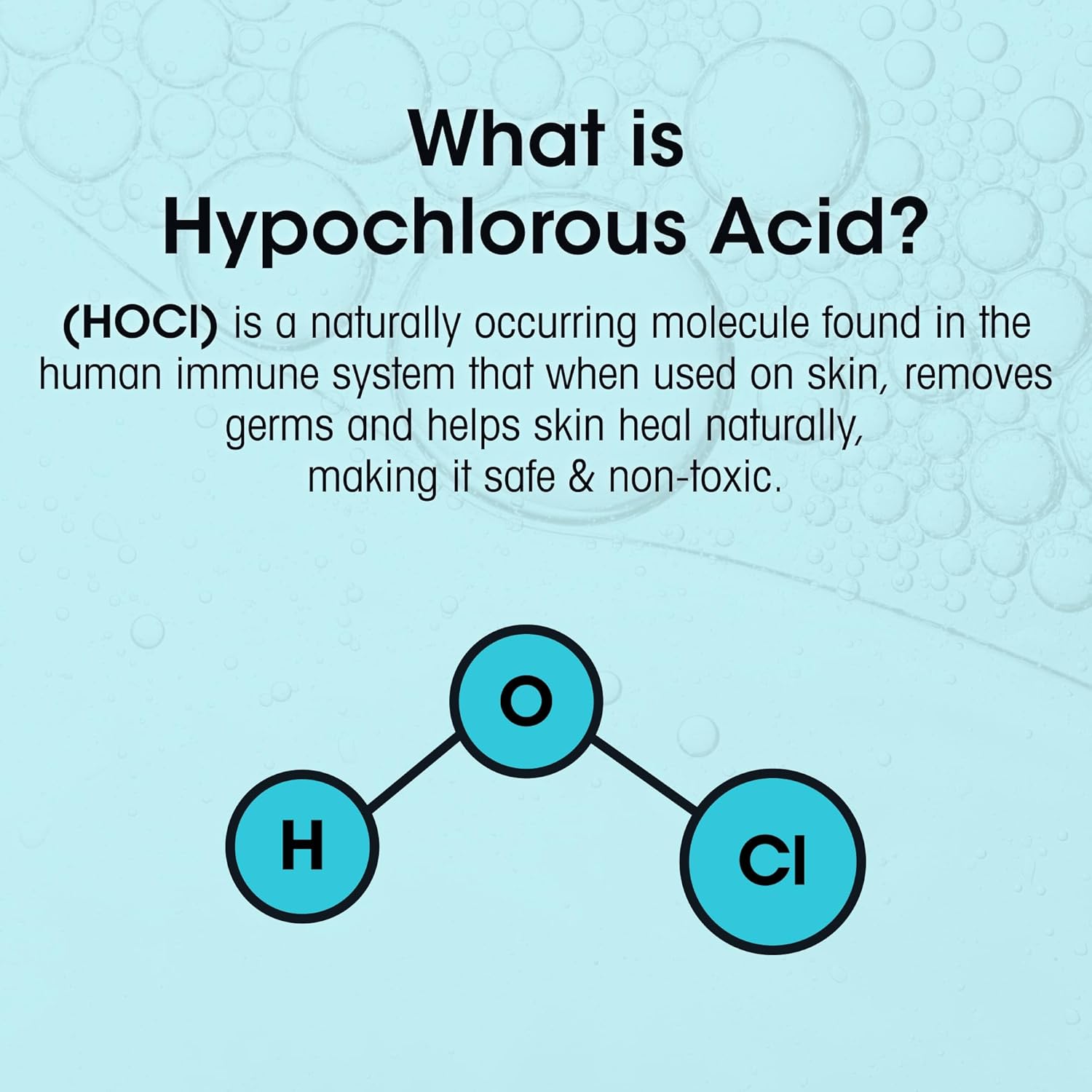 hypochlorous acid skin soothing gel product