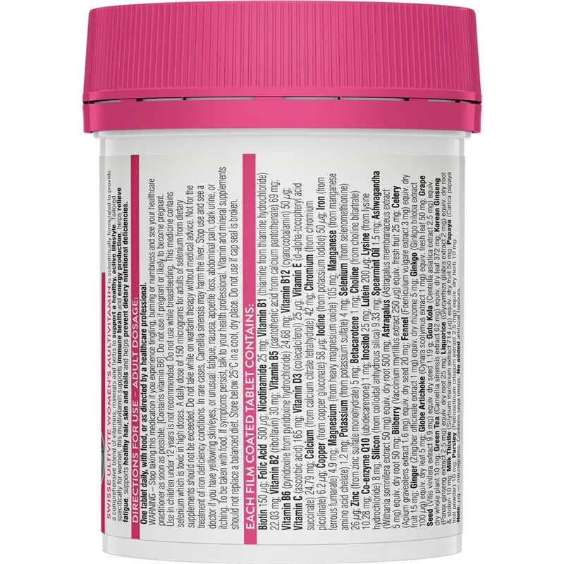 Swisse Women’s Daily Multivitamin 120 Tablets