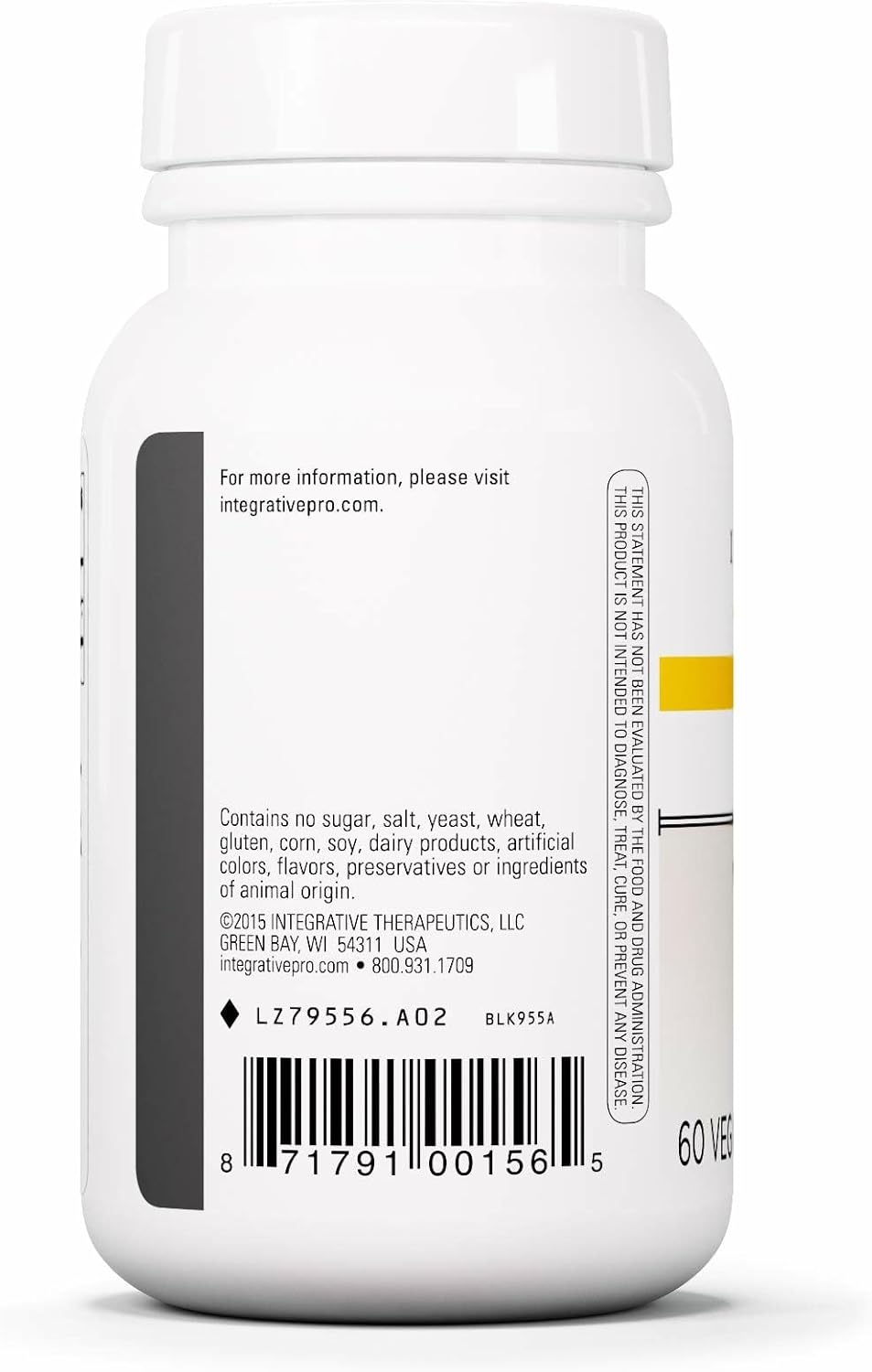 Integrative Therapeutics L-theanine bottle front label