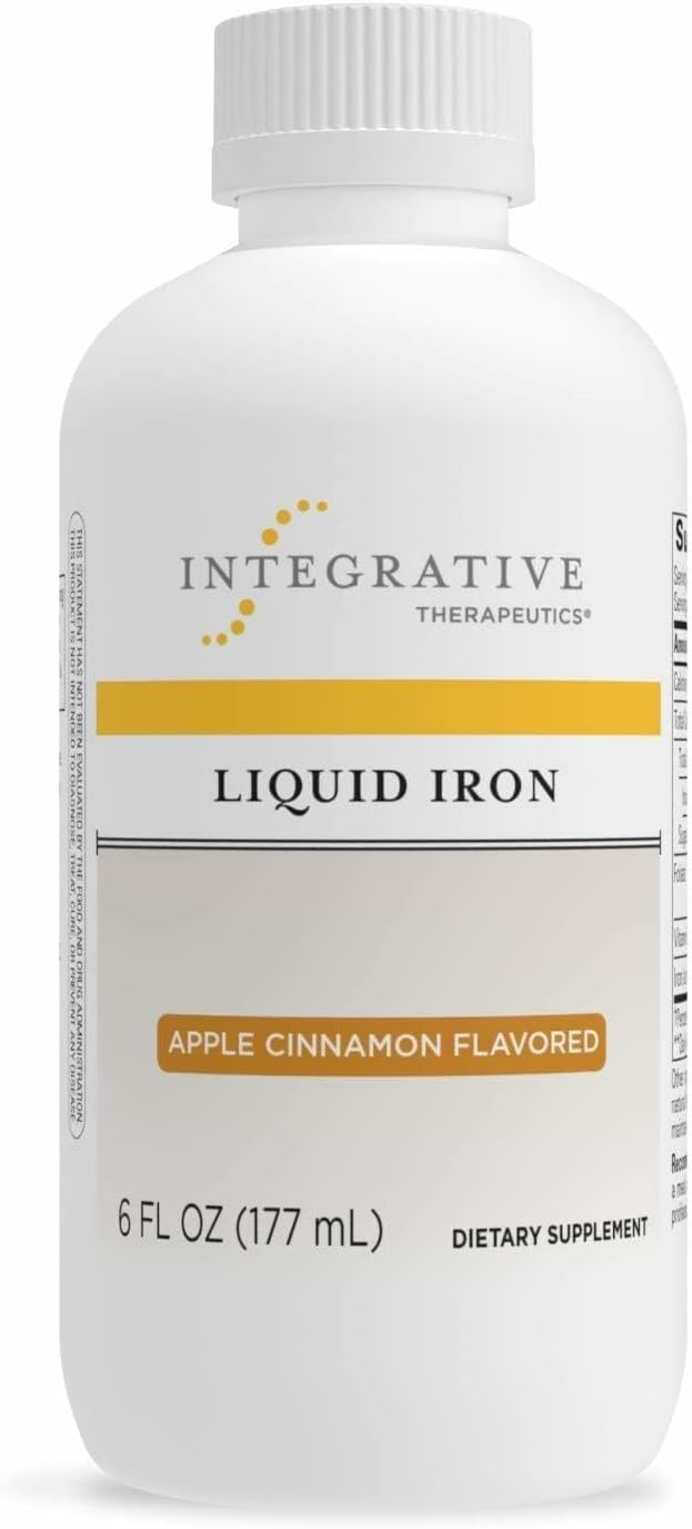 Integrative Therapeutics liquid iron apple cinnamon bottle