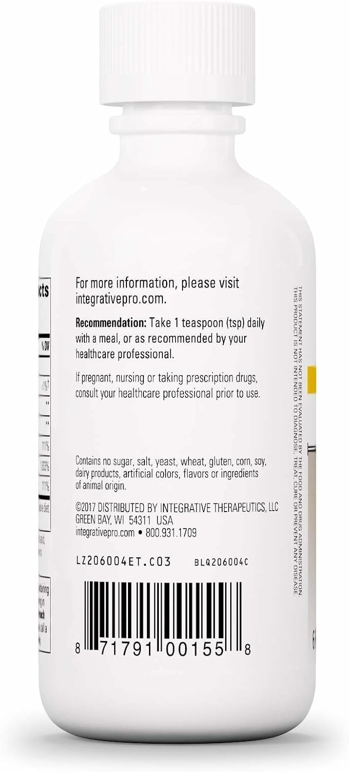 iron liquid supplement bottle apple cinnamon flavor