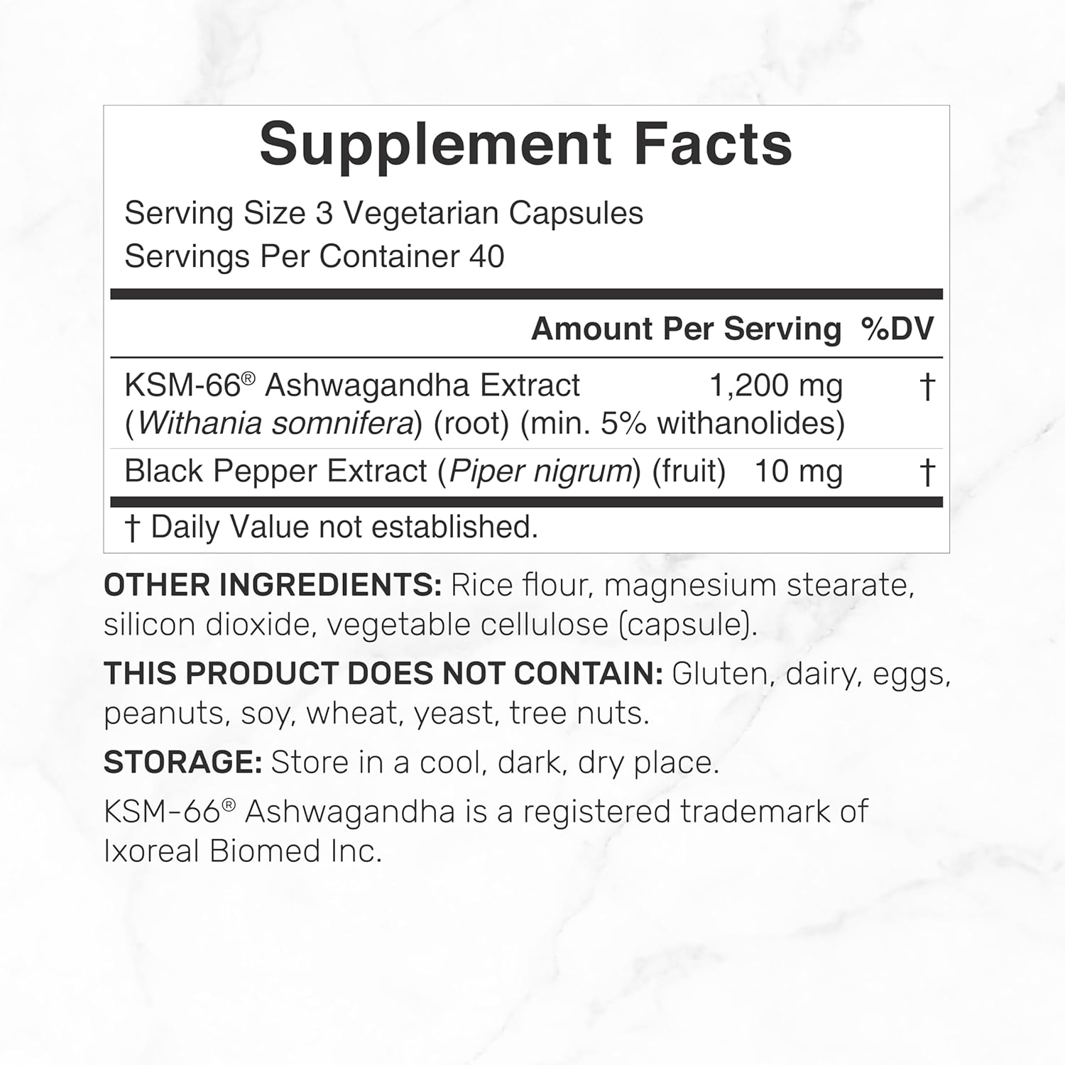 KSM66 ashwagandha veggie capsules close up product