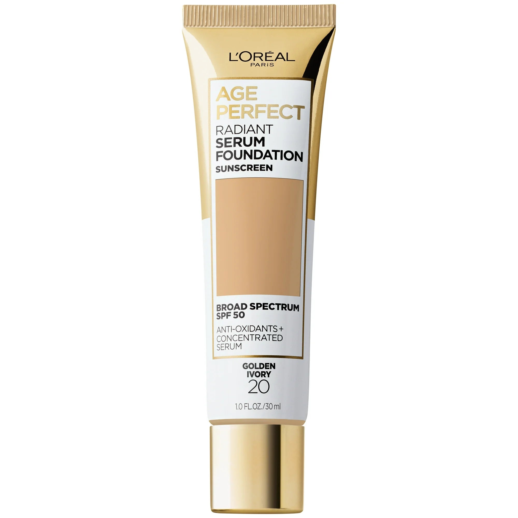 L’Oreal Age Perfect Foundation Golden Ivory bottle front


