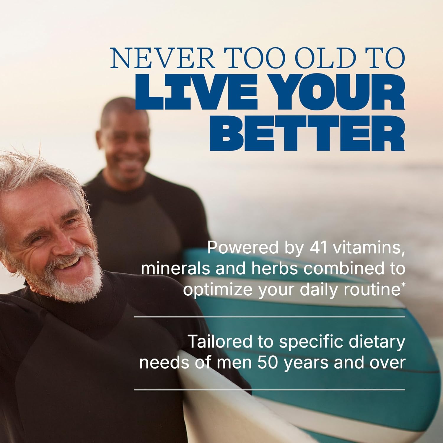 men 50+ multivitamin antioxidant mineral supplement