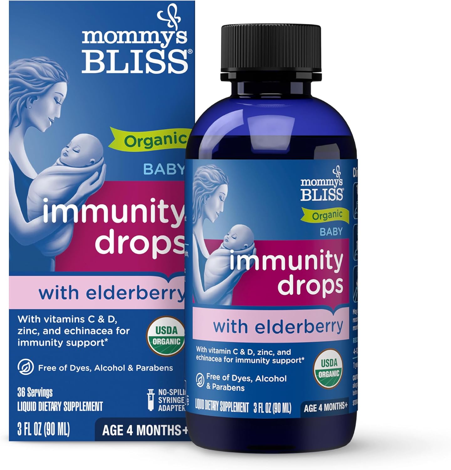 Mommy’s Bliss organic baby elderberry drops 3 fl oz bottle