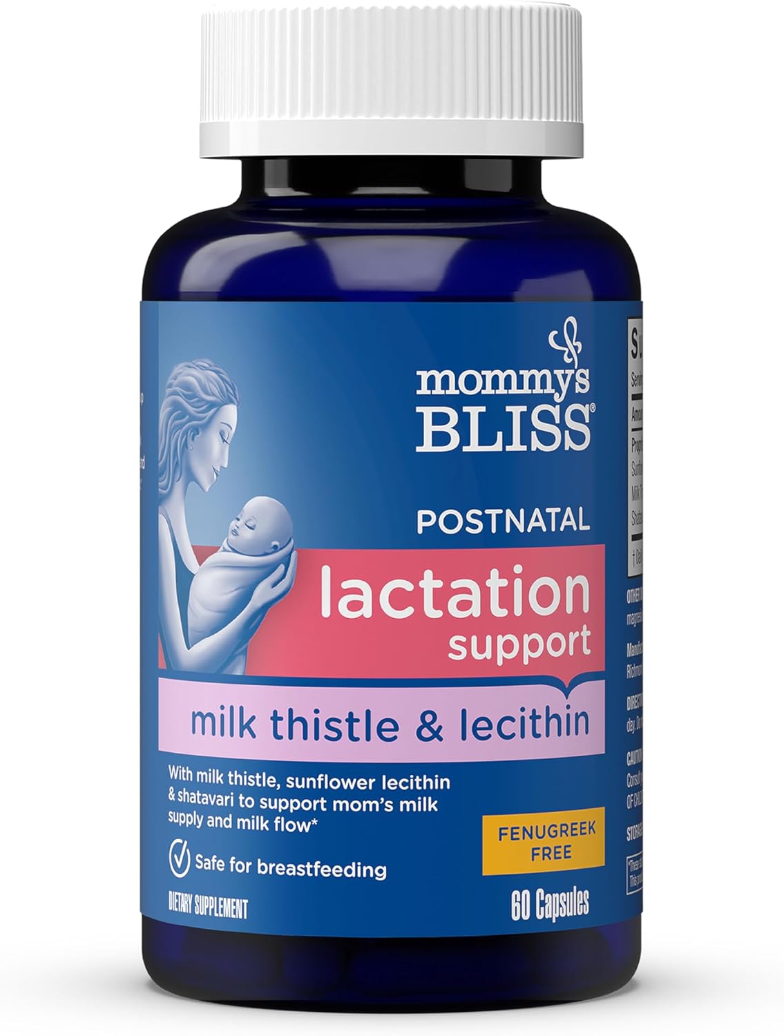 Mommy’s Bliss postnatal wellness capsules 60 count bottle