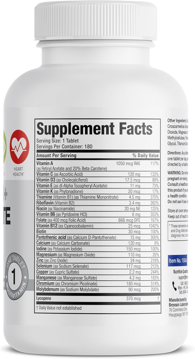 multivitamin multimineral supplement Bronson tablets