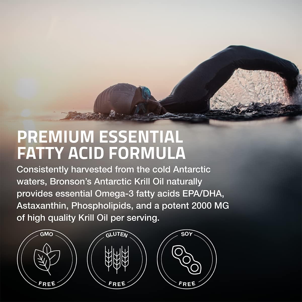 krill oil softgel capsules supplement bottle close view