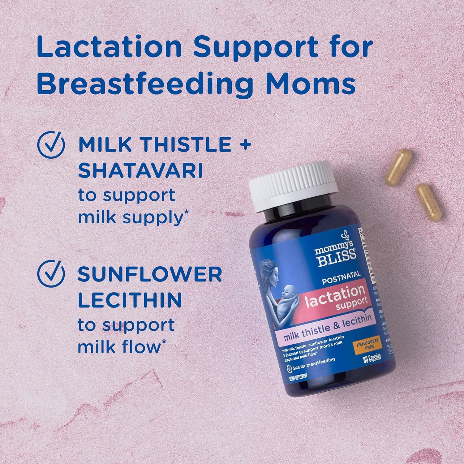 postpartum wellness capsules close up bottle